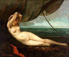 Haga click para ver la imagen ampliada 1868 - courbet gustave - nude reclining by the sea.jpg